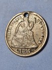 1876 Seated Liberty Dime Love Token  403