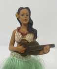 Vintage Chalkware Hawaiian Hula Girl Nodder Bobble Figurine Ukulele Aloha