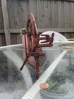 Albert Nadeau Quebec Hamdmade Folk Art Miniature Wood Spinning Wheel Doll House