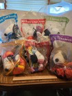 Peanuts  mcdonald s Snoopy 7 Inch Plush  Peanuts  - Complete Set Of 6 