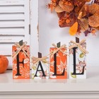 Fall Decorations For Home  4pcs Rustic Wooden Fall Tabletop Decor Signs  4pcs