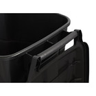 2 Pack  Hyper Tough 45 Gallon Wheeled Heavy Duty Plastic Garbage Can  Black
