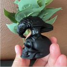 Top   Natural Obsidian Crow Skull Hand Carved Crystal Quartz Reiki Healing 1pc