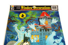 Vtg Haunted House Halloween Color Cling Vinyl Window Decoration Ghosts Usa