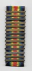 Vintage Ww1 Victory Medal Set Of Bars - All 14 Campaign Bars