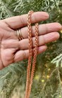 22 Inch Pure Copper Spiga Braided Chain Necklace  Healing Copper Jewelry