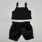 Build A Bear Honey Girls Black Top White Star Hip Hop Dance Pants Teddy Outfit