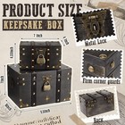 Vicenpal 2 Wooden Treasure Chest With Combination Lock  S   L  9 5 X 7 X 6   7 X