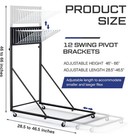 Mobile Blueprint poster Display Rack Heavy Duty Plan 12 Brackets-black