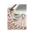 Vintage 70s 80s  judith Ann Creations Pink Beaded Sequin Blouse 100  Silk Formal