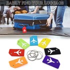 7 Pack Silicone Luggage Tag Baggage Handbag Travel Suitcase Tags With Name