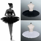 Adult Professional Ballet Tutu Skirt 6 Layers Hard Organdy Platter Dance Dress