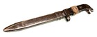 Vintage Antique Military Army Bayonet Dagger Short Sword Knife Metal Scabbard