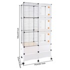 Large Capacity Pet Cage Rolling Ferret Chinchilla Rabbit Cage Small Animal Cage