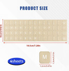 English Keyboard Stickers  4 Pcs Universal Laptop Keyboard Stickers Keyboard