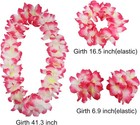 Hawaiian Leis Set hawaiian Luau Flower Leis Necklace Headband Bracelets Set esse