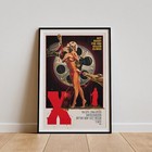X Movie Poster Vintage Wall Art Classic Film Print 24x36