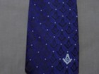 Masonic Blue Master Mason Square Compass Necktie Freemason Fraternity Tie New 