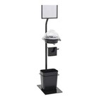 Hubert Infotaste Deluxe Sample Stand - 12 l X 17 3 4 w X 55 3 4 h