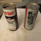 2 Vintage Steel Pull Top Beer Cans meisterbrau 1 2 Qt  piper Export Ale 15 1 2oz