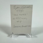 Original Art Sketch Graphite Aceo Atc Card Old Fence Drawing  2011