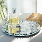 Crystal Perfume Tray Mirror Glass Makeup Vanity Organizer Jewelry Trinket Dis   