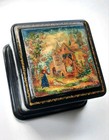 Mstera Russian Lacquer Box Vintage Handmade Palekh Gift Present Casket