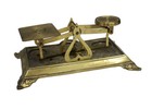 Circa 1870 Antique English Postal Letter Scale     No Weights     Warranted Accurate