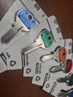 6x Master M1 Colorplus Key Blanks Mixed Colors Hillman 69 Free Ship  lsk04 