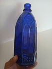 Antique 9 75  Carter s Cathedral Master Ink Bottle  Cobalt Blue Glass  1920s Era