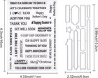 Sentiments Words Clear Stamps And Die Sets For Diy Scrapbooking Album