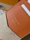 Louis Monogram Canvas Passport Holder Slim Travel Wallet Beige New