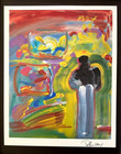 Peter Max   Beautiful   Signed  Pop Art Print    New Frame