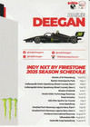 2025 Hailie Deegan Signed Indy Car Indy Nxt Hero Photo Card Monster Energy Blue