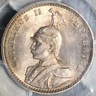 1891 Pcgs Ms 65 German East Africa 1 4 Rupie Gem Silver Lion Coin 77k  23122101c