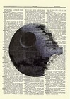 Death Star Star Wars Dictionary Art Print Book Page Picture Collectible Poster