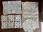 Set Of 28 Vintage Crochet Linens     Perfect For Junk Journals  Cottagecore Decor 