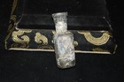 Extremely Rare Ancient Roman Glass Bottle Container With Iridescent Patina