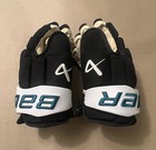 San Jose Sharks Black Bauer Hockey Gloves 14     Game Used Worn Team Issued 