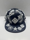 Negro Leagues Baseball Museum 100  Leather Fitted Hat Unique navy Blue Size Xl