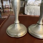 Pair Of Vintage Leonard Weighted Pewter Candlesticks 8 5   