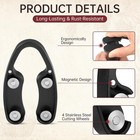 3 Pack Magnetic Wine Foil Cutter For Wine Bottles  4 Stainless Steel Blades Foil