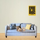 Beware Of The Dog Metal Sign - Easy-to-hang Wall Decor - Fun Tin Signs For   
