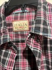 Italia Vintage Long Sleeve Men   s Button Up Shirt Size Xl Multi Color Plaid