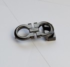 Ferragamo Men s Belt Buckle fits Belt Width 1 38in black Finish Gancini Buckle