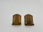 Vintage Brass 3 5 x4 5  Tall Owl   Moon Bookends Beautiful 