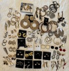 50  Pairs Pierced Fashion Earrings - Mostly Vintage