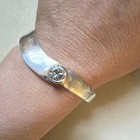 925 Sterling Silver Cuff Bracelet Adjustable Taxco Mexico