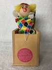 Vintage Jack In The Box Clown Joy Toy Lanz Classic Made In Italy