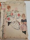 Vintage Sewing Patterns Lot Of 5 Apron 1950s 1960s Christmas Tablecloth